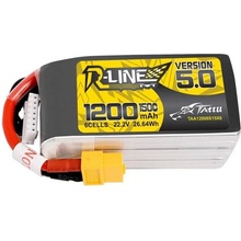 Tattu R-Line 5.0 150C 6S1P XT60 batéria 22.2V 1200 mAh