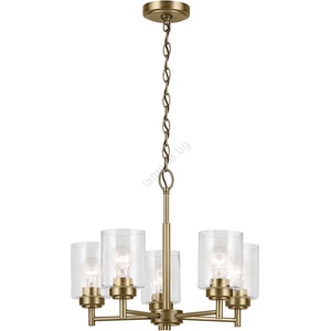 Elstead Lighting Kichler KL-WINSLOW5-NBR - Пендел WINSLOW 5xE27/60W/230V месинг (ED0900)