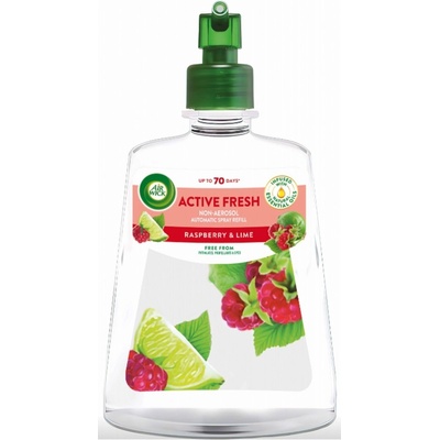 Air Wick Active Fresh automatický osvěžovač vzduchu náhradní náplň Malina a limetka 228 ml