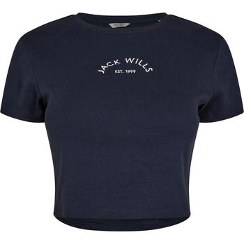 Image 1 of Jack Wills Бебешка тениска Jack Wills Cropped Baby Tee Ladies - Navy