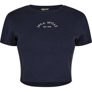 Jack Wills Бебешка тениска Jack Wills Cropped Baby Tee Ladies - Navy