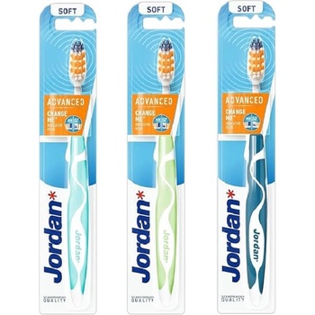 Jordan Advanced Четка за зъби с индикатор за смяна, Soft, асортимент