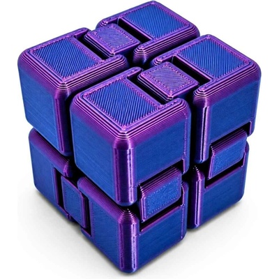 Antistresová kostka Infinity Cube Svíčkománie3D Fialovo modrá lesklá