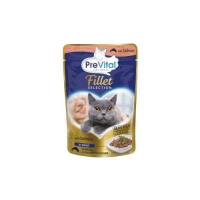 PreVital Fillet Selection losos v omáčke 85 g