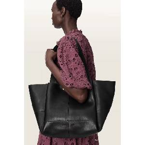 AllSaints шопинг чанта дамска от кожа ROSALIE (W713XD)