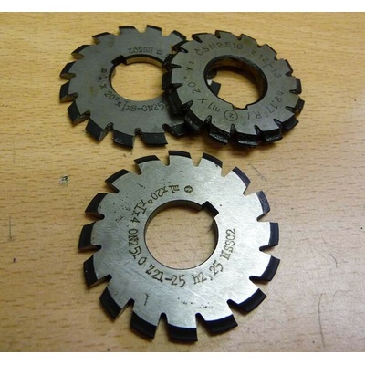 Fréza evolventní (modulová) M 0,5 x 20°, z21-25 222510-0,5x20-04