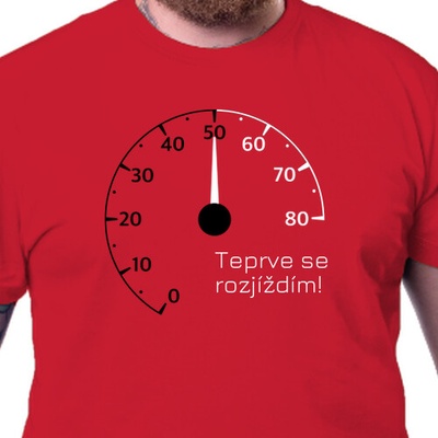 Tričko k 50. narozeninám Tachometr 50 pánské