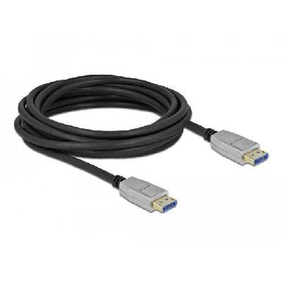 Кабел Delock DisplayPort 2.0 мъжко - DisplayPort мъжко, 5.0м, 10K, Черен (80268)