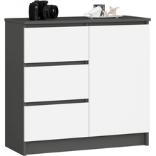 Ak furniture Jerry K 80 cm 1 dveře 3 zásuvky