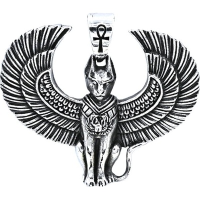 Vorlové Šperky Stříbrný přívěsek bohyně Bastet PR809