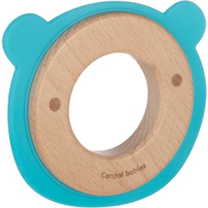 Canpol Чесалка от дърво и силикон Canpol - Bear (80/304C)