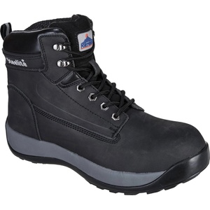 Portwest steelite constructo nubuck s3 hro fw32 / Предпазни ботуши до глезена s3 hro - черни 46 (fw32bkr46)