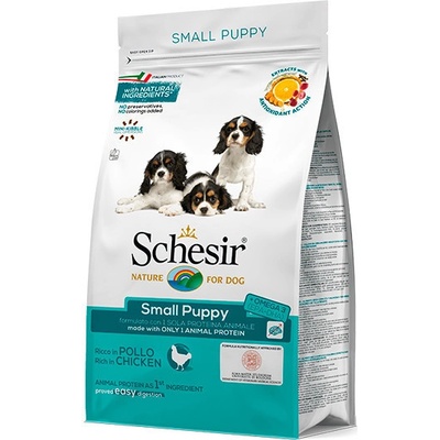 Schesir Dog Small Puppy Kuracie s ryžou 0,8 kg