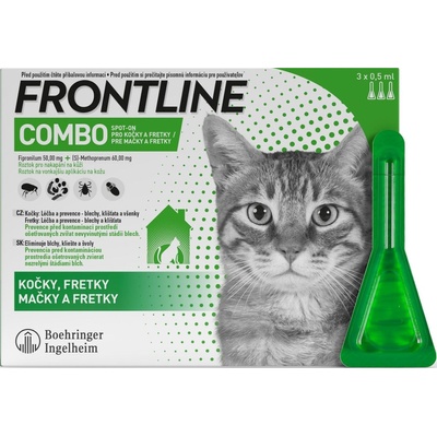 Frontline Combo Spot-On Cat 3 x 0,5 ml – Zboží Dáma Frontline Combo Spot-On Cat 3 x 0,5 ml – Zboží Dáma