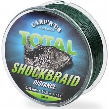 Carp´R´Us Šoková Šnúra Shock Braid Distance 50 m 0,28 mm 18,2 kg