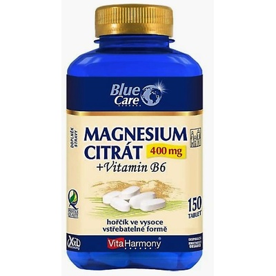 Vita Harmony Magnesium Citrát 400 mg + vitamín B6 150 tablet – Hledejceny.cz