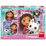 Dino - Puzzle 3x55 Gábina's magical house - 40 - 99 piese