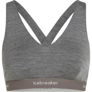 Icebreaker Дамски спортен сутиен Icebreaker Women's 125 Cool-Lite Sprite Racerback Bra Sports bra - Gritstone Heather - размер XS (114-3264-0411)