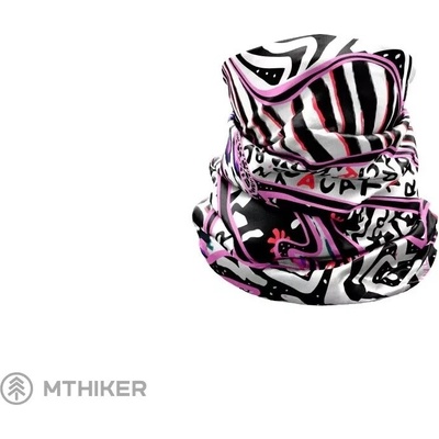 Crazy Neck Gaiter nákrčník light black-zebra