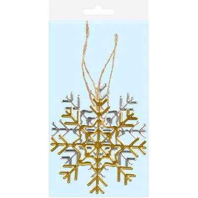 UNIPAP vločka kov MIX 6,5 cm - závěs 2 ks 8885754 164673