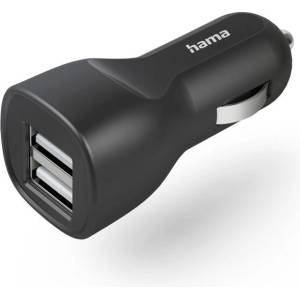 Hama Зарядно за кола, 2x USB-A, 12 W, 201636 (00201636)