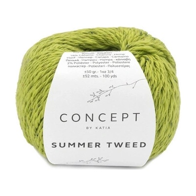 SUMMER TWEED Katia Farby SUMER TWEED: 67 svieža jabĺčková
