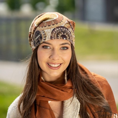 Dámská prodloužená úpletová čepice originál