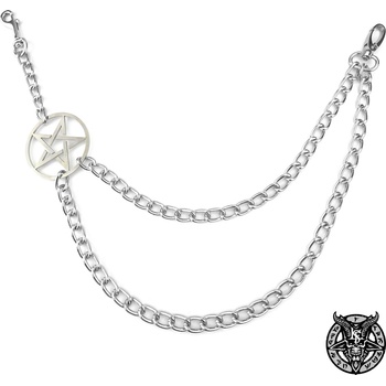 Leather & steel fashion верижка за панталон big pentagram - lsf6 11