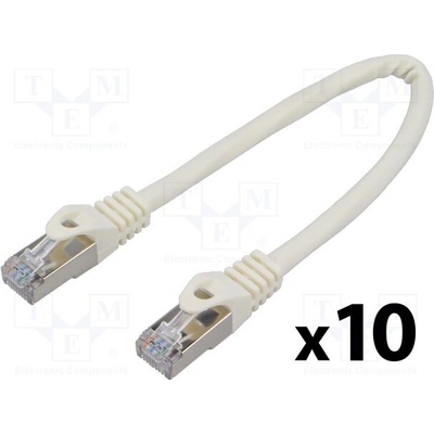 Lanberg PCF6-20CC-0025-W Patch F/UTP Kat. 6 RJ45 vidlice z obou stran lanko CCA