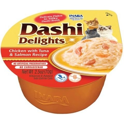 Dashi Delights Cat Kura s tuniakom a lososom 6 x 70 g