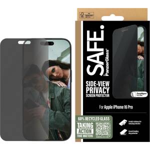 Panzer Стъклен протектор SAFE за iPhone 16 Pro, Privacy, Ultra-Wide Fit