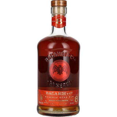 Bacardí 8y Reserva Ocho Sevillian Orange Cask Finish Limited Edition 45% 0,7 l (čistá fľaša)