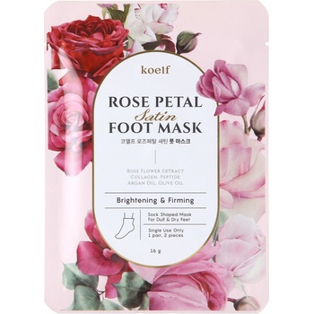 Petitfee & Koelf Rose Petal Satin Foot Mask 2 x 16 g