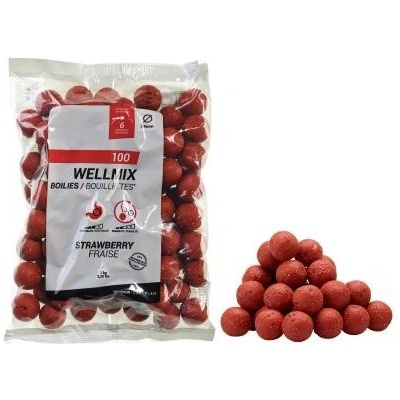 CAPERLAN Boilies na lov kaprů Wellmix 1kg 24 mm jahodové
