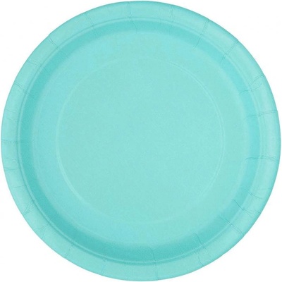 Unique Party Хартиени чинии - светло сини 23 см 8 бр