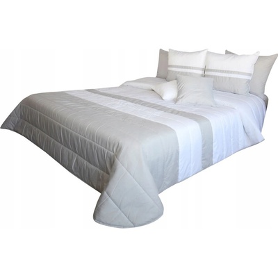 Prehoz na posteľ polyester 170 cm x 210 cm biely