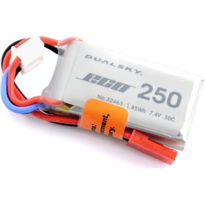 Dualsky Balení Li-Pol 250mAh 30C 2S 7,4V ECO-S