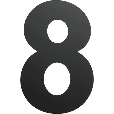 Domové číslo "8" čierne 15 cm