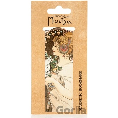 Magnetická záložka Alfons Mucha – Feather - Presco Group