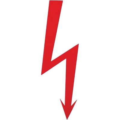 PHT a.s. Samolepka Červený blesk (výstražný symbol)