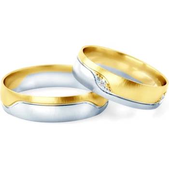 Image 1 of SAVICKI Сватбени халки: двуцветно злато, кръгли. 4.5 мм