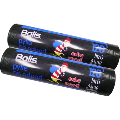 Balis Vrecia na odpad LDPE extra pevné 120 l 80 μm 5ks