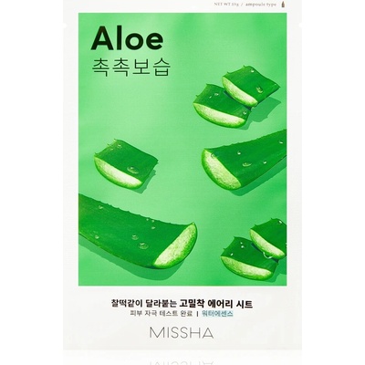 Missha Zklidňující plátýnková maska s aloe Airy Fit Sheet Mask Aloe - 19 g 1 ks – Zbozi.Blesk.cz