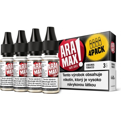 Aramax 4Pack Virginia Tobacco 4 x 10 ml 3 mg