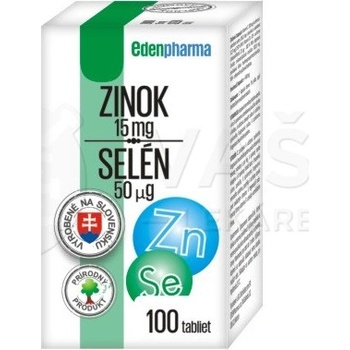 EdenPharma Zinok + Selén 100 tabliet