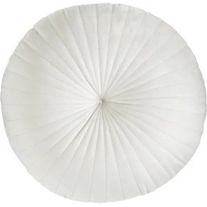 Catherine Lansfield Кадифена декоративна възглавница ø 40 cm Round Soft Touch - Catherine Lansfield (BD/57175/W/CU40/NT)