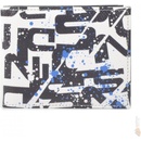 Famito Koženková peněženka 9203-04 bílo-černo-modrá