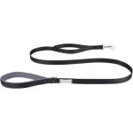amiplay Lead Samba Large - Модерен повод за кучета с две дръжки за по-добър контрол, 150 см. / 2.5 см. - черен