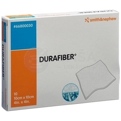 Durafiber Hydrovláknité krytie na rany 10 x 10 cm 10 ks