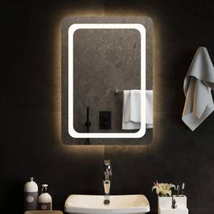 vidaXL LED огледало за баня, 50x70 см (3154093)